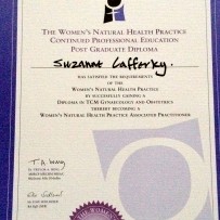 2012: GRADUATED TO BECOMING AN ASSOCIATE PRACTITIONER OF THE WOMEN”S NATURAL HEALTH PRACTICE IN THE UK.